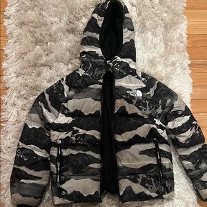 The North Face Kids' Black and White Puffer Jacket